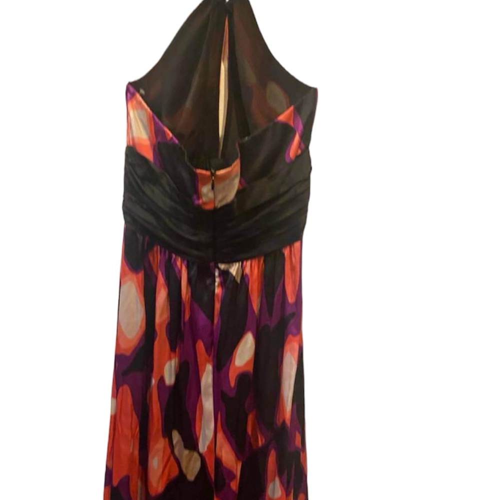NWT Trina Turk Backless Multi-Color Long Dress Size 8